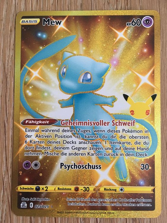 Pokemon Mew secret rare Celebrations 025/025 | Acheter sur Ricardo