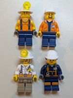 4 Stk Lego City Minifiguren aus Set 60184 Mining Team [used]