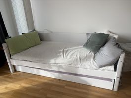 Flexa Classic Kinderbett / Einzelbett mit Ausziehbett
