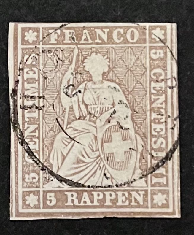 Tous les timbres: Strubel 22D Cat. 50.- CHF  – D'occasion à Sottens par thigroux