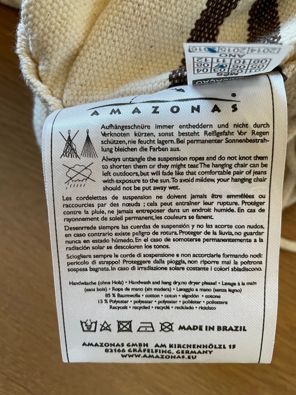 Poltrone pensili da giardino: Gemütlicher Amazonas Hängesessel - Sommerfeeling pur! – Usato da Winterthur venduto da Fairdeal7 2