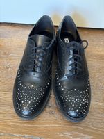 Dune London Schnürschuhe schwarz Grösse 39 mit Nieten