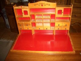 verkäuferli Spielzeug Holz mit Fächern und Schubladen