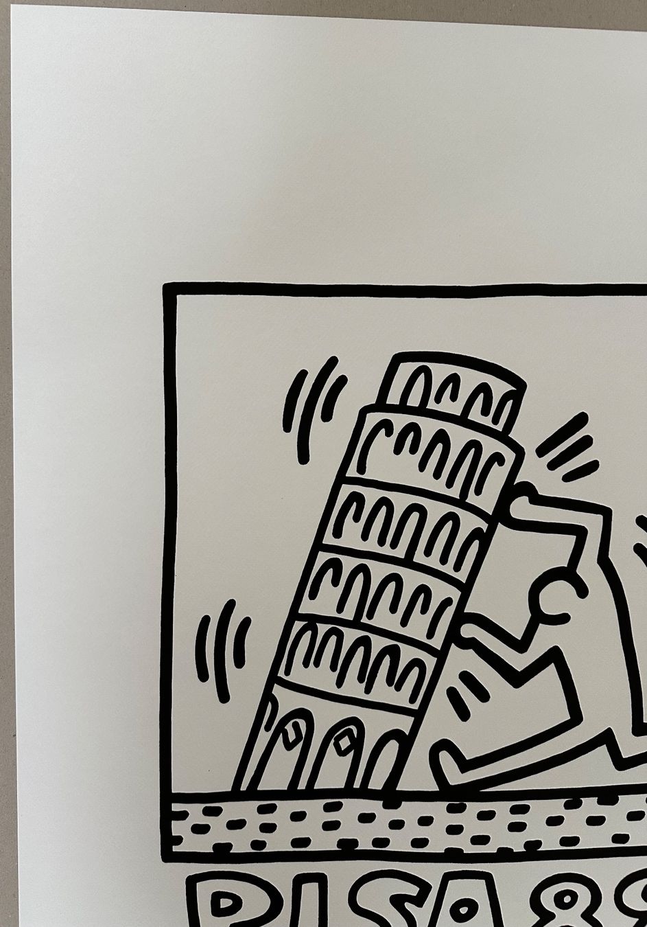 Gemälde: Keith Haring: Pisa, POP Art 66/150 – Neu (gemäss Beschreibung) aus Meilen von Smgdesign 3