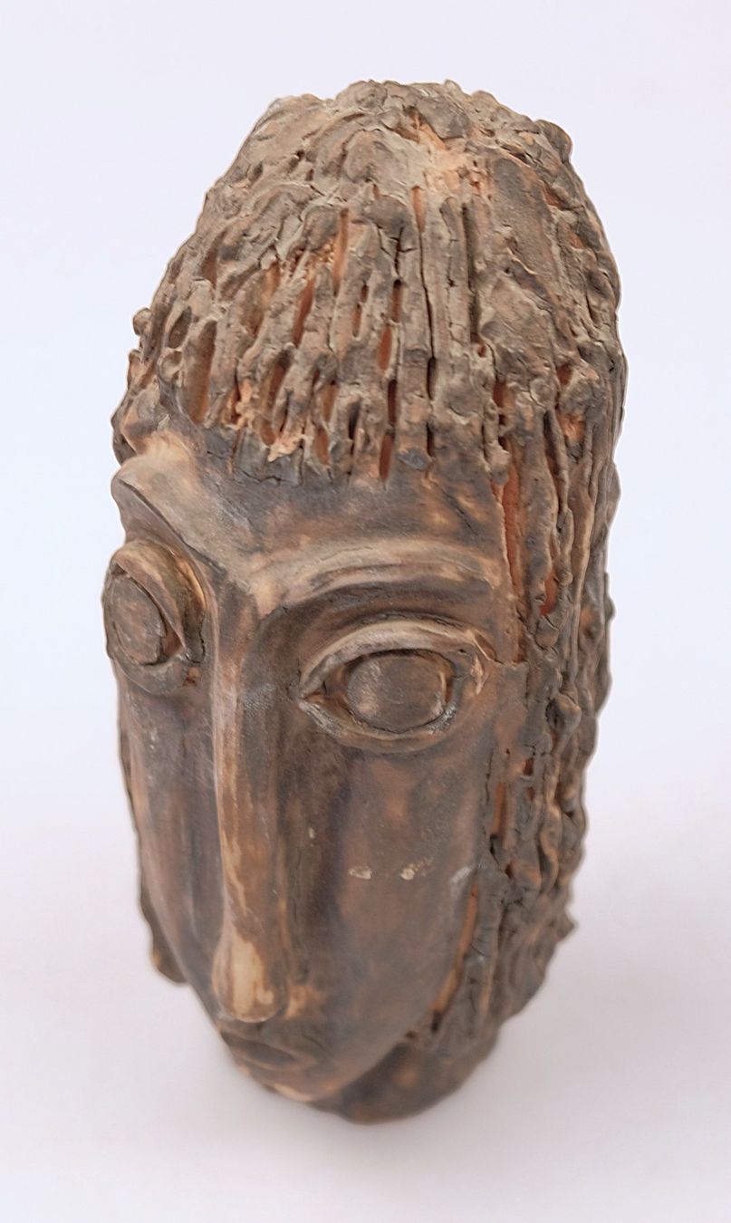 Skulpturen & Statuen: Handgemachte Tonskulptur eines Kopfes – Gebraucht aus Volketswil von brockipfannenstil 5