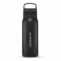 LifeStraw Go 2-Stage Trinkflasche, Steel 700ml (nordic noir)
