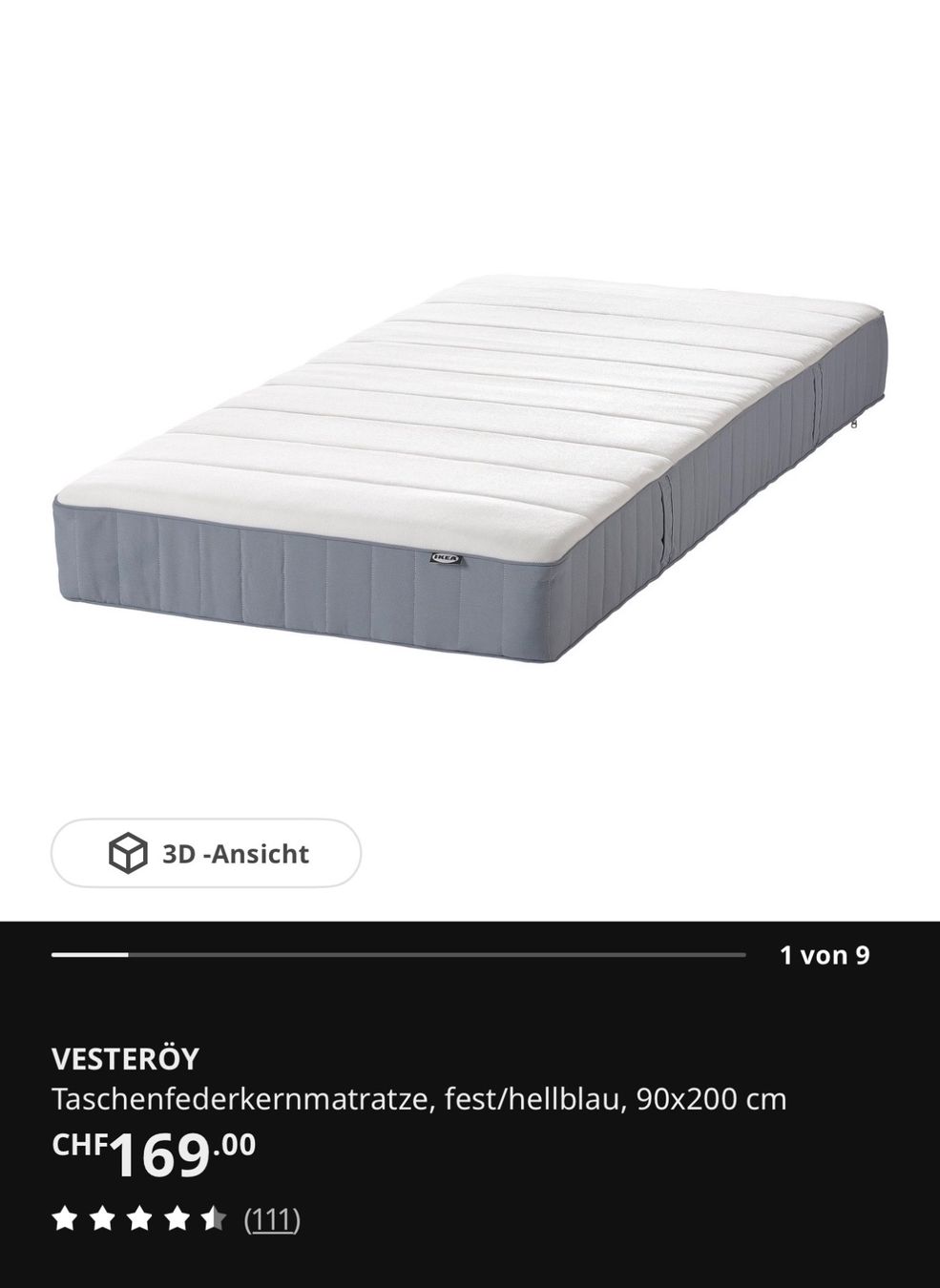 Ikea Matratzen: Matratze 90x200 – Gebraucht aus Speicher von alw_zyj7 1