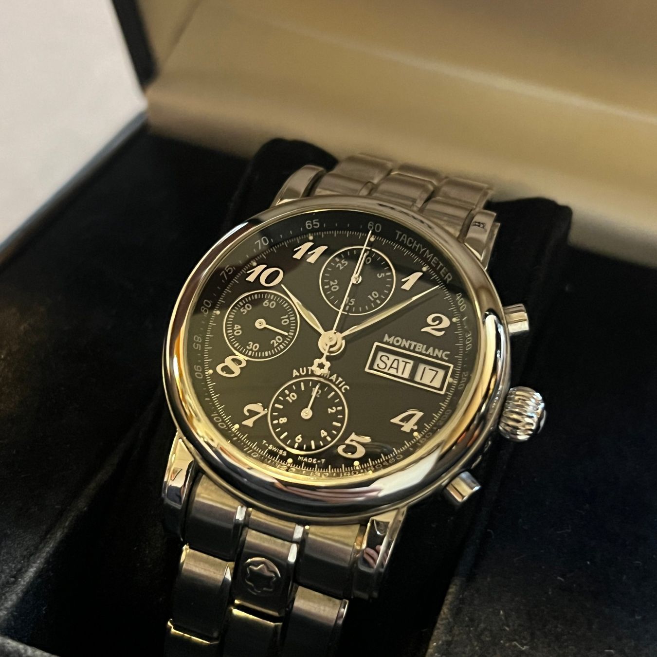 Montblanc Orologi: Montblanc Star Meisterstück Chronograph Automatic 7016 – Usato da Carouge GE venduto da Watchaser 2