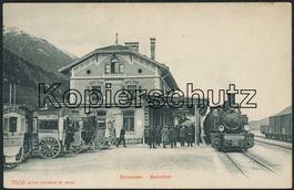 GR Samaden  Samedan - Bahnhof - Rhätische Bahn RhB - Kutsche