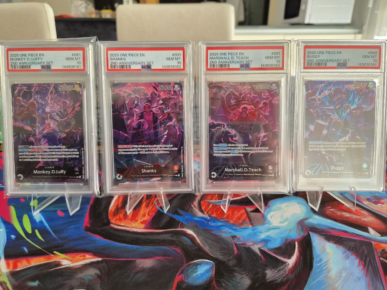 Bandai Sammelbilder & Trading cards: ONE PIECE 2ND ANNIVERSARY SET FULL SET PSA 10 SEQUENTIAL  – Neu (gemäss Beschreibung) aus Castione von fra_gj2d 1
