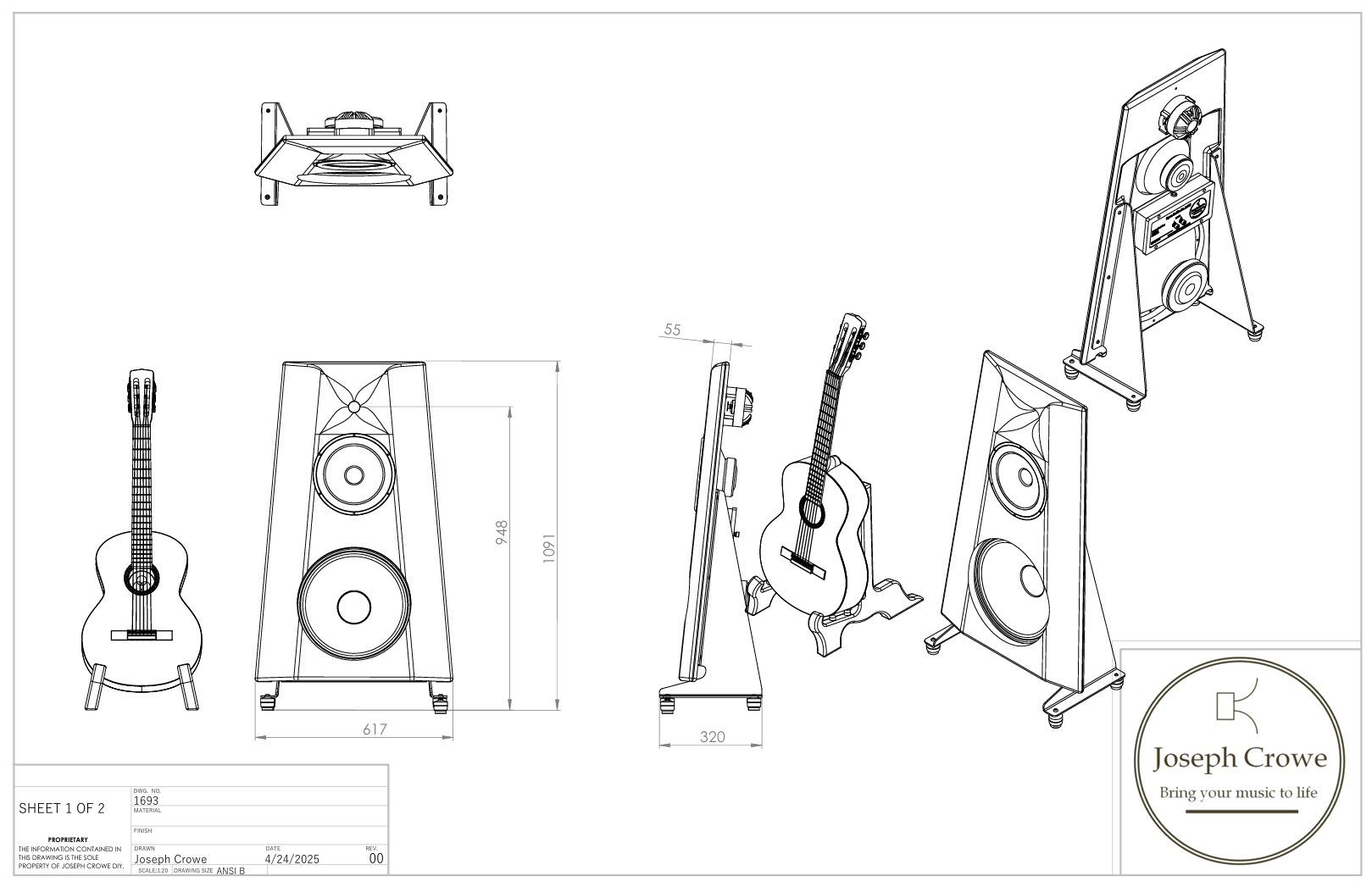 Casse acustiche: Open Baffle Joseph Crowe 1635 – Usato da Vaulruz venduto da Finale_Audio 8