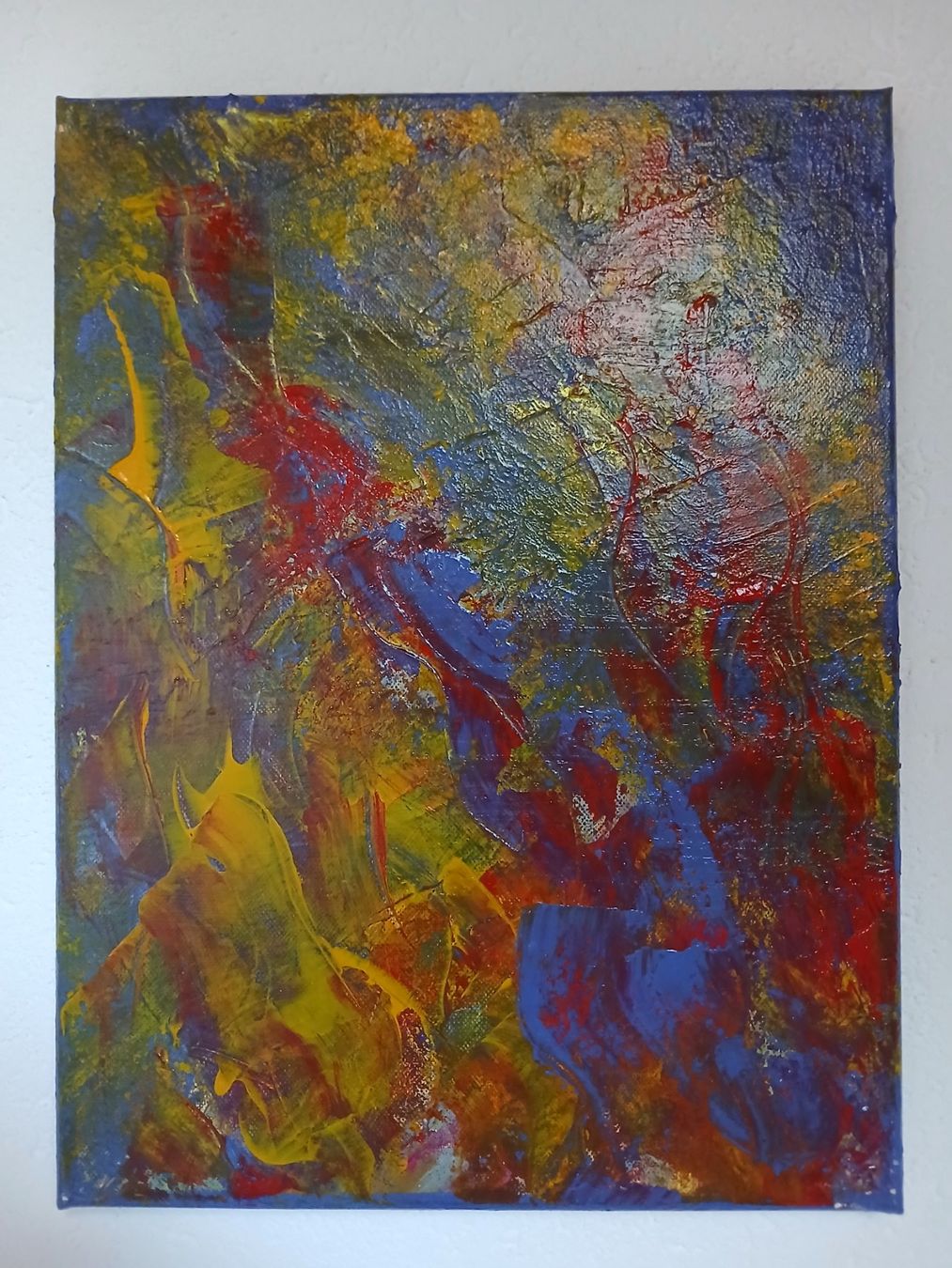 Gemälde: Painting: "Fired Up", canvas frame, 30 x 40 cm – Neu und originalverpackt aus Turbenthal von viw_48fr