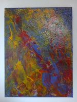 Painting: "Fired Up", canvas frame, 30 x 40 cm