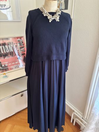 Max Mara Kleid 2teilig, S= 36-38, edel, Np:290.-