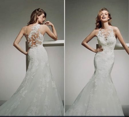 SUMMER SALE! Ungetragenes Pronovias Brautkleid mit Traumrück