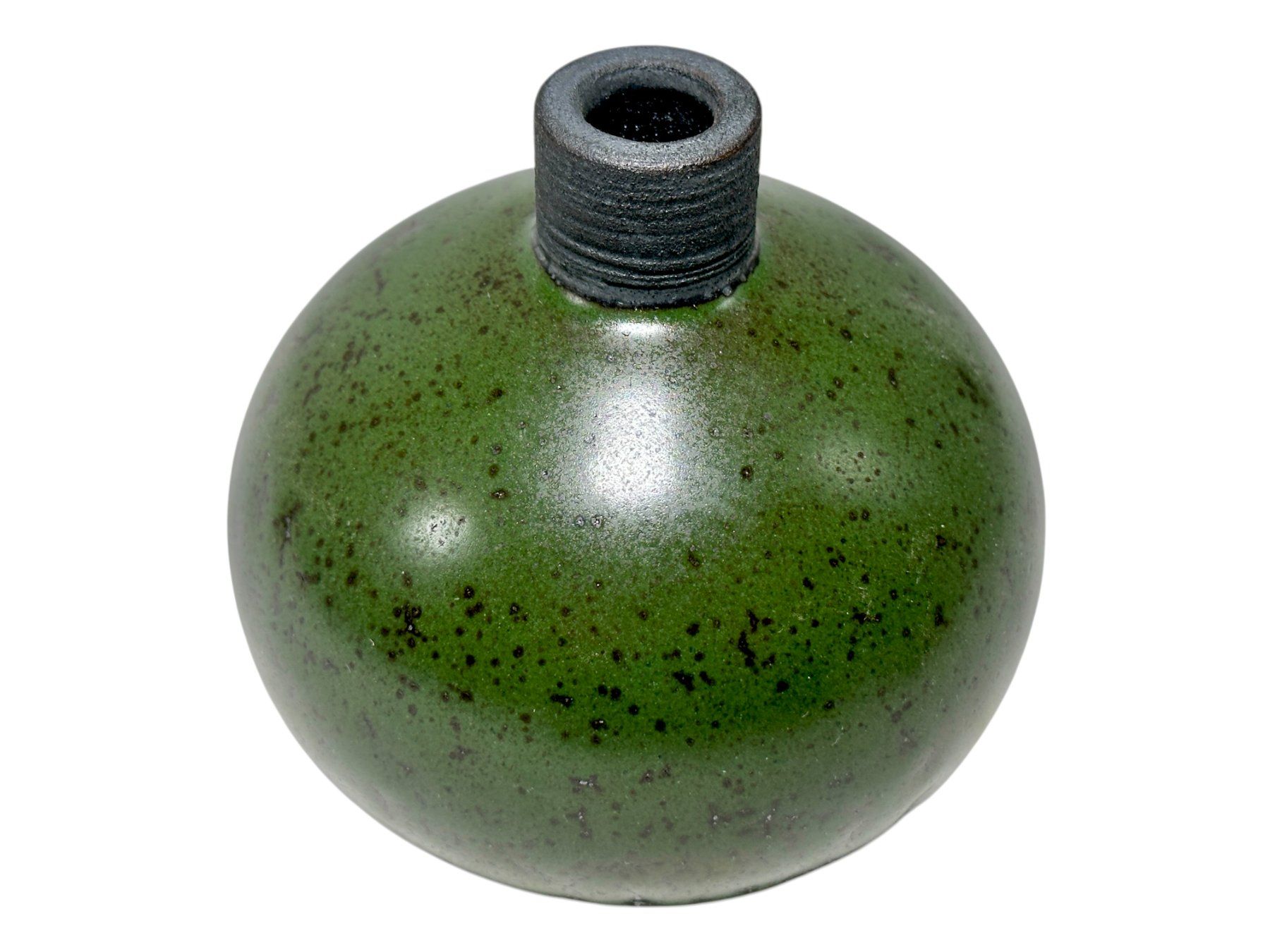 Vasen & Gefässe: Anouk Bally à Thierrens - Vase céramique émaillée vert olive – Gebraucht aus Morges von Auct 6