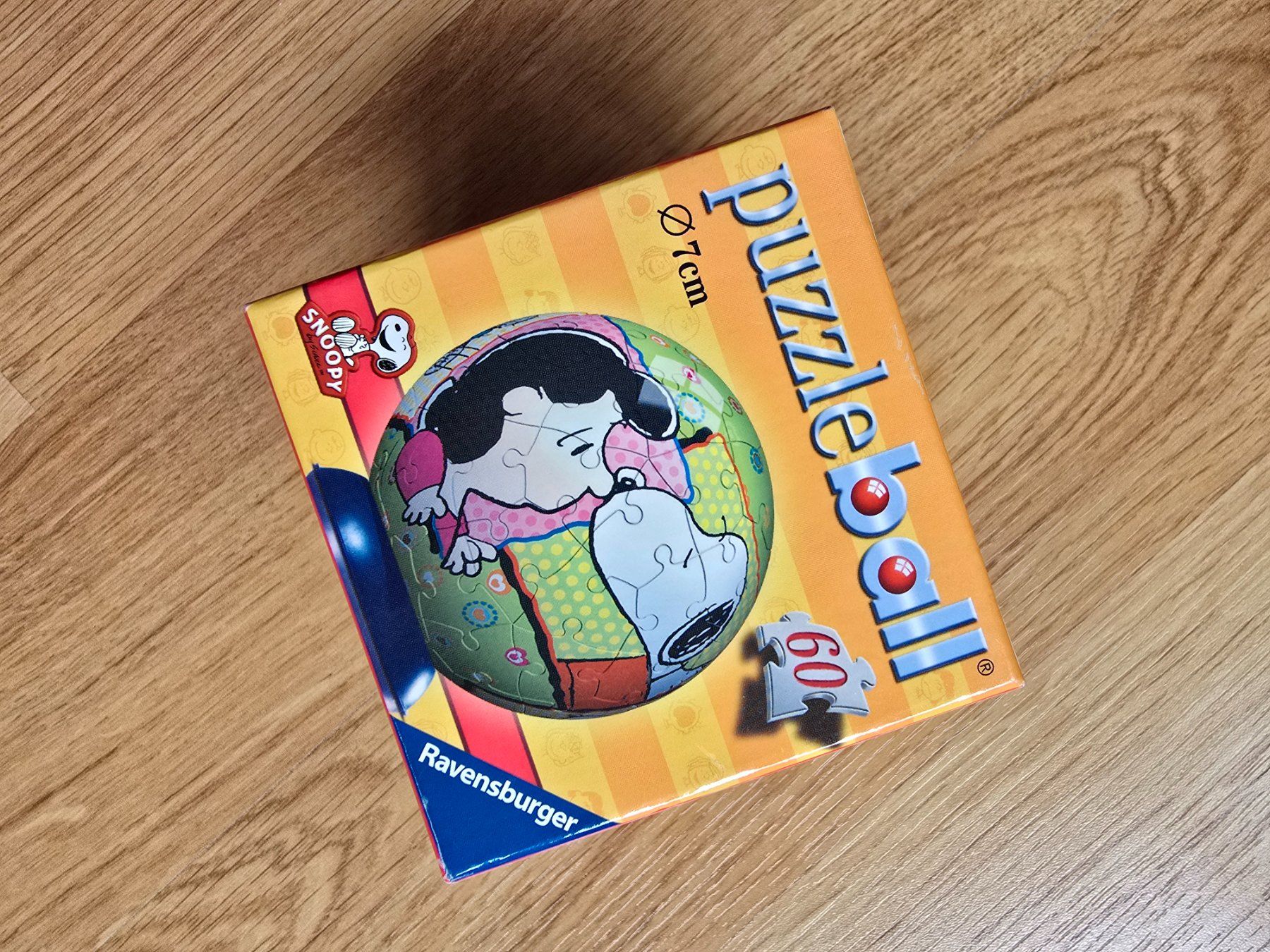 Ravensburger Puzzle: Ravensburger Puzzleball Snoopy, 60 Teile, Durchmesser 7cm – Usato da Büttikon AG venduto da Amineah