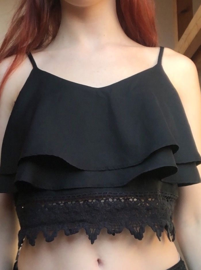 Tally Weijl Top: Top noir – Usato da Bulle venduto da sop_ct6x