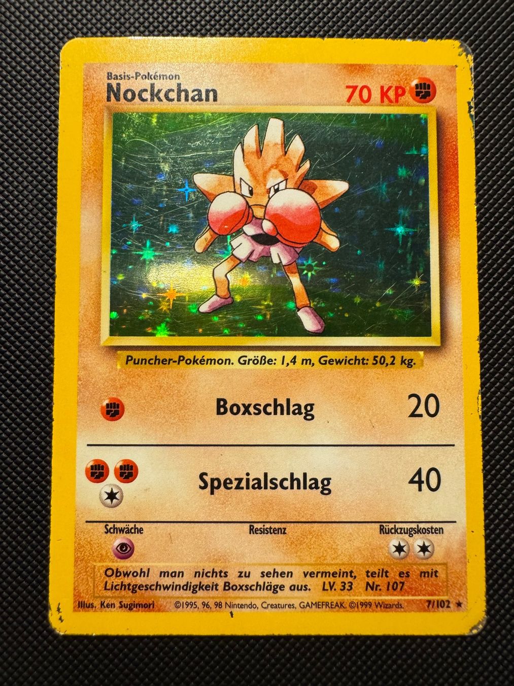 Pokemon Nockchan Holo 7/102 Base Set DE (Gebraucht) in Binz für CHF 4 ...