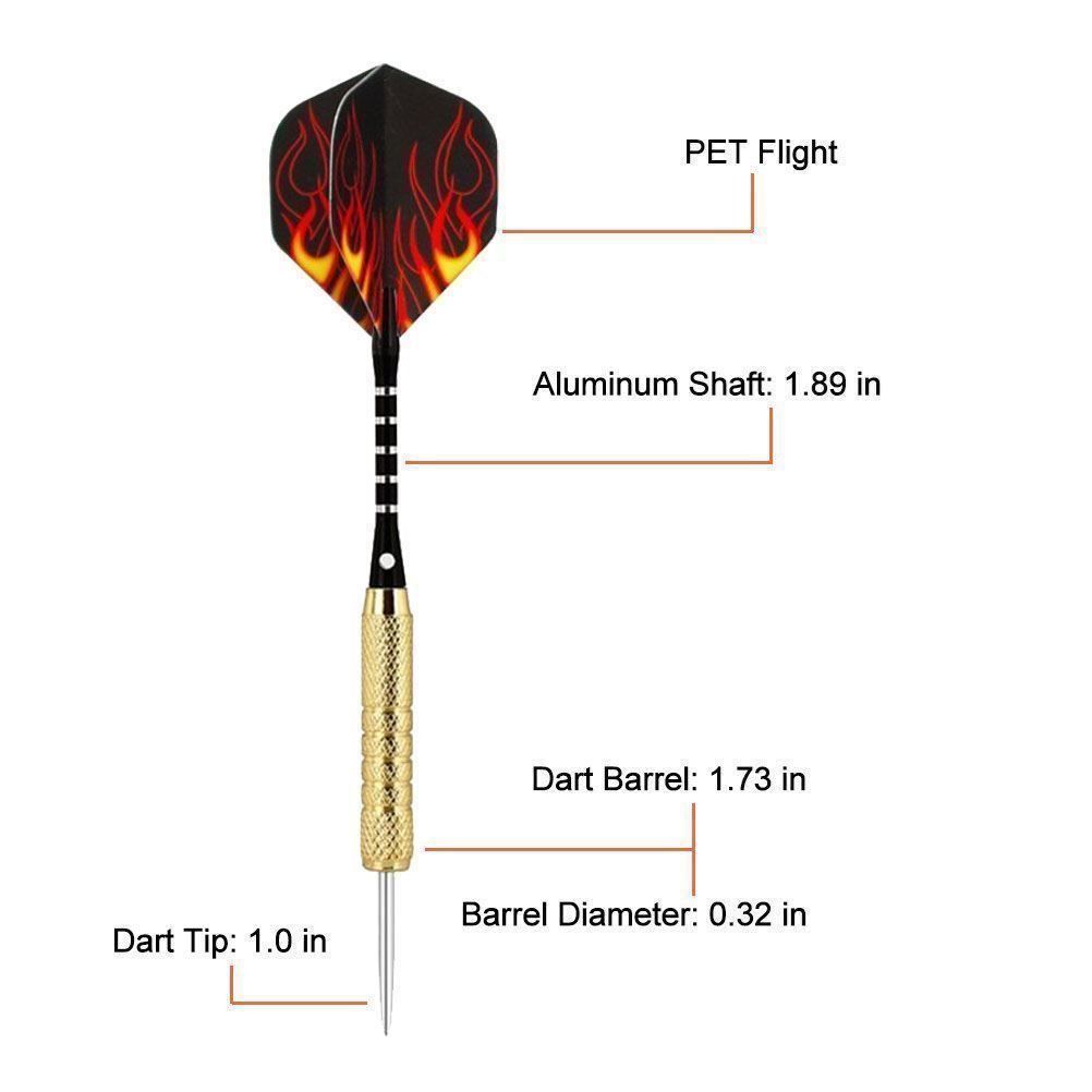 Freccette: 15 Stück Profi Dartpfeile Set Tip Darts – Nuovo (secondo la descrizione) da Thun venduto da yesky 4