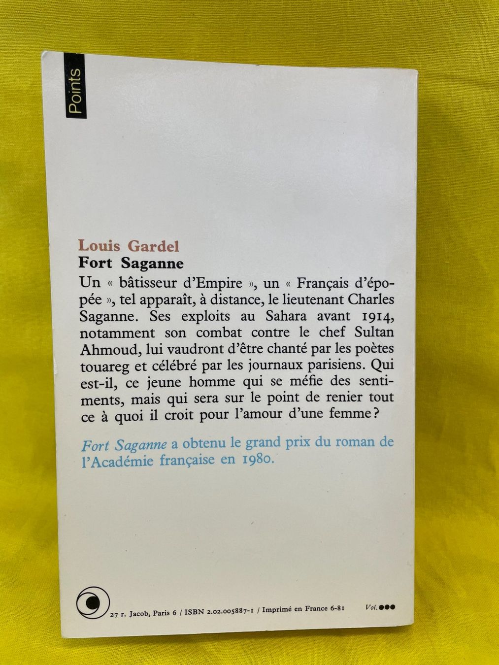 Libri: Louis Gardel - Fort Saganne – Usato da Erde venduto da EmilieDess 1