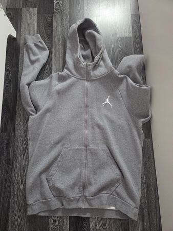 Grauer Jordan Hoodie mit Reissverschluss, Grösse Xl