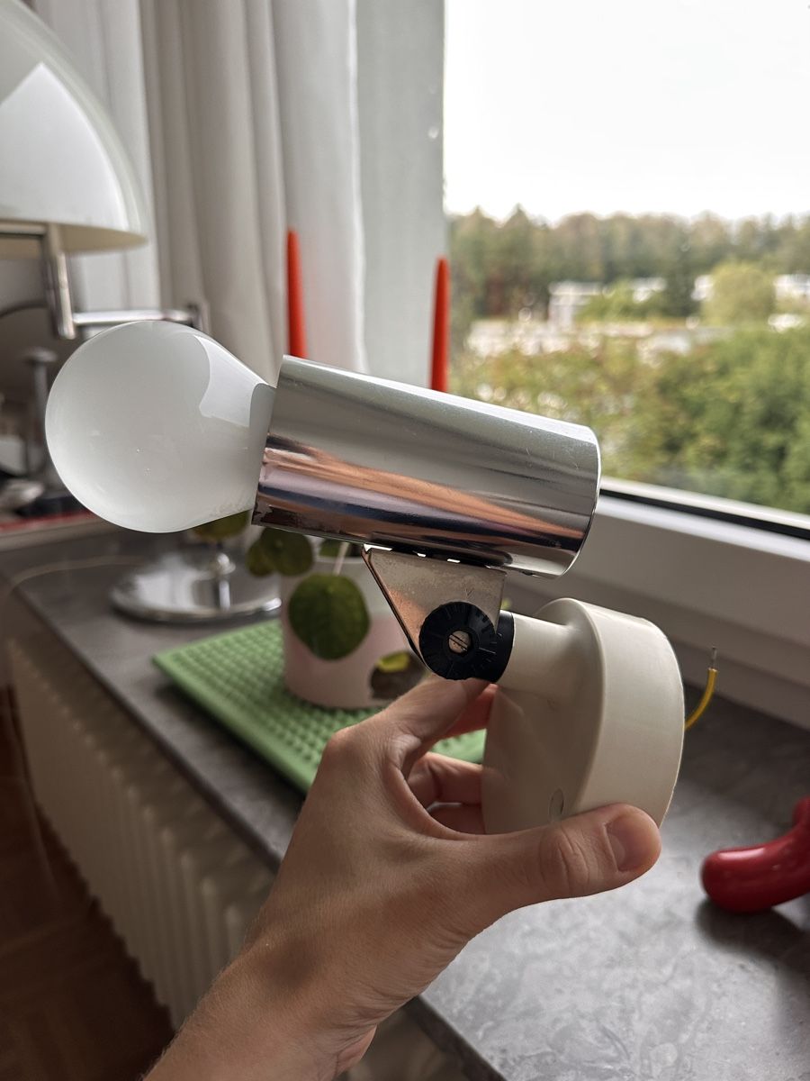 Lampen: Hoffmeister Chrom designer Wandlampe  – Gebraucht aus Baden von Marytumby 5