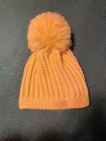 Wintermütze Strickmütze mit Bommel, beige
