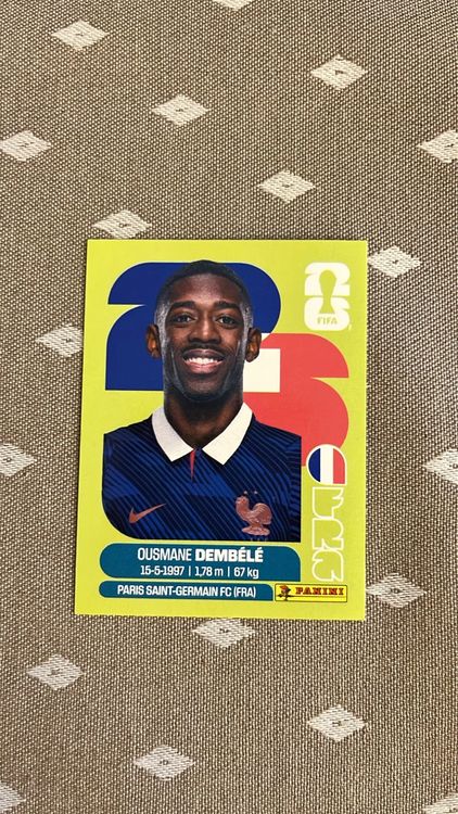 FIFA WORLD CUP 2026 Sticker Ousmane Dembélé France (Neu (gemäss ...