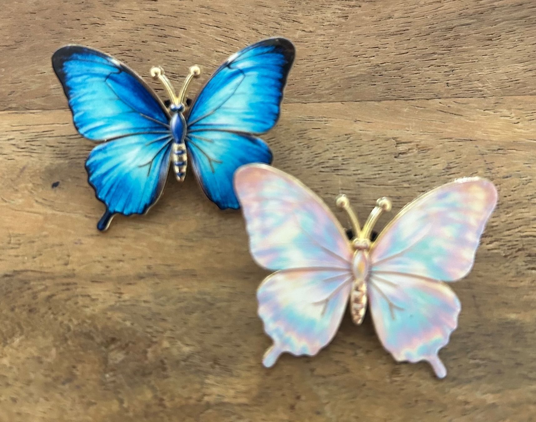 Plaketten & Abzeichen: Set 2x Pin Schmetterling – Neu und originalverpackt aus Geneve von vane267