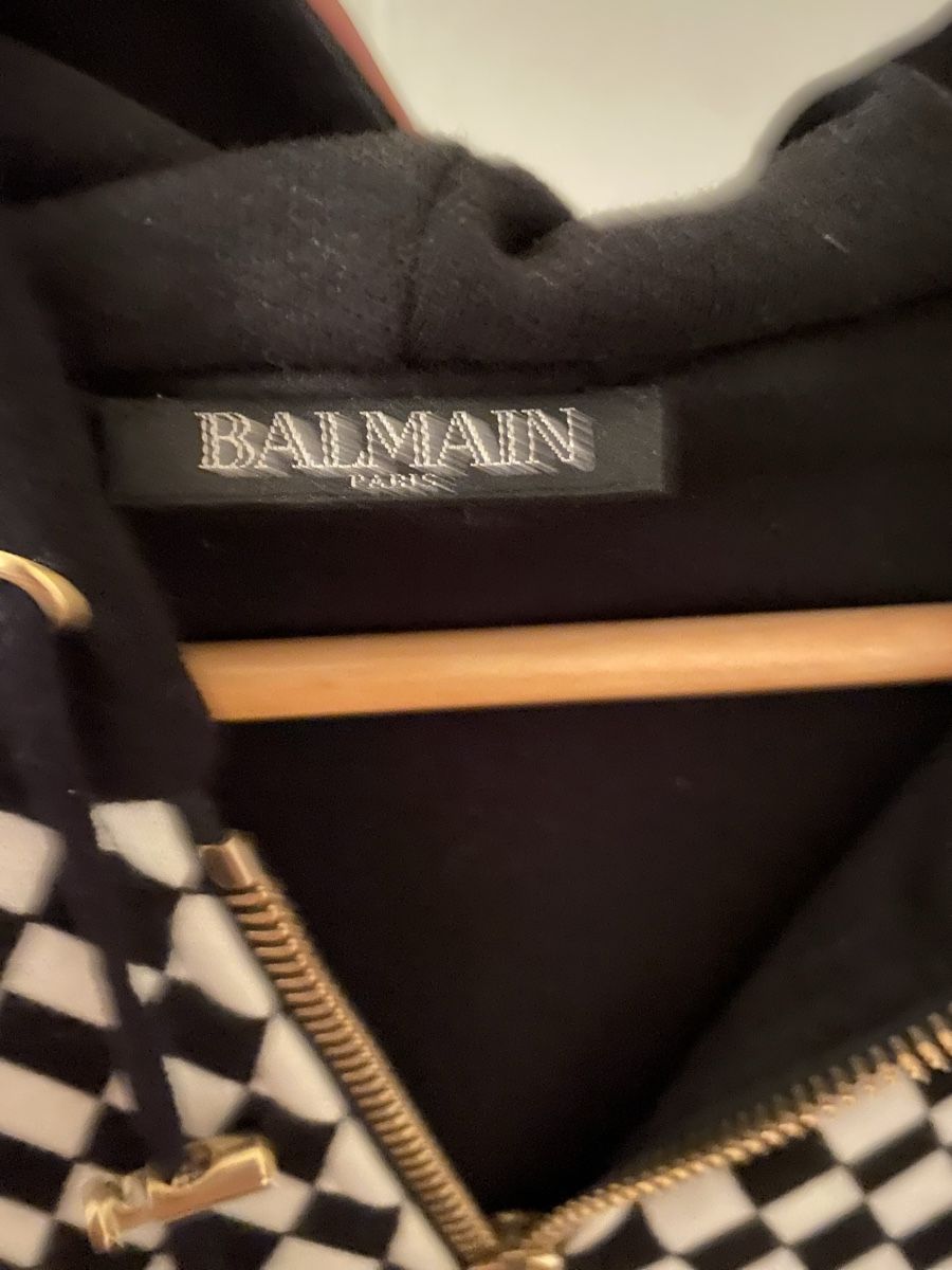 Balmain Maglioni & Felpe: BALMAIN Hoodie (Check Pattern) – Usato da Zürich venduto da Yves_lk 2