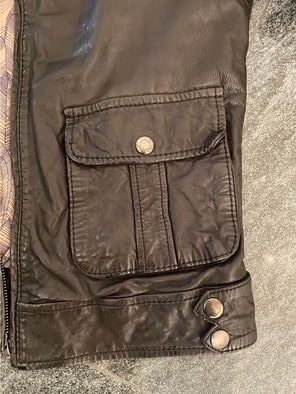 Maje Giacche: Blouson noir en cuir Maje Taille M – Usato da Baar venduto da kclausse 2