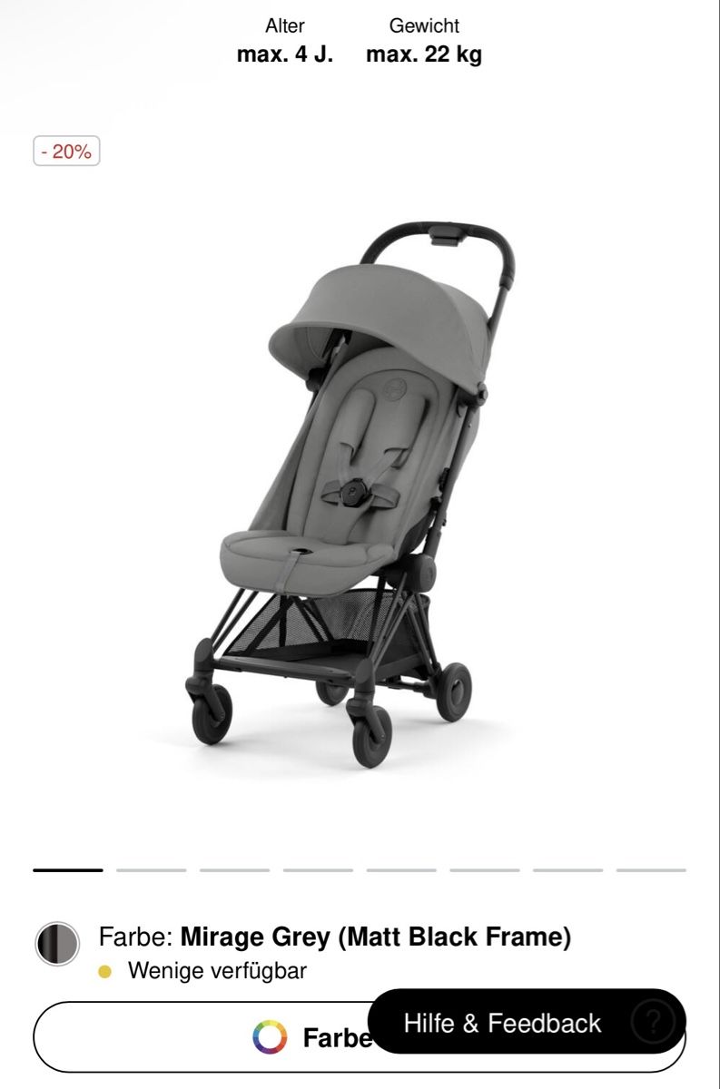 Cybex Poussette: Cybex Coya Buggy – D'occasion à Pfäffikon SZ par happy.life 9