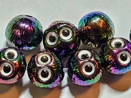 Zwischen Elemente Eule Olive Kette Basteln Perlen lampwork