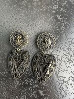 Vintage Ohrclips: Herz-Design, filigran, Hingucker!
