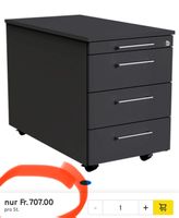 neuer Rollcontainer mit 4 Schubladen B420 x T800 mm x H5400