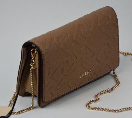 LIU JO Tasche Clutch Schultertasche/beige/20.5x14x6/Neu