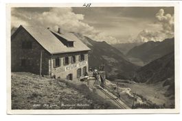 Alp Grüm (GR) Restaurant Belvédère - echte Foto-AK - 1927