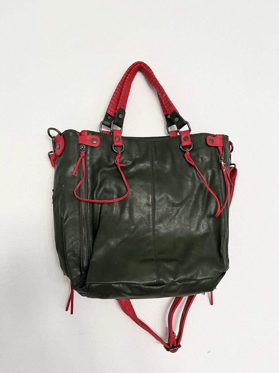 Borse da donna: NEU! GIULIANO TASCHE OLIVE/ROT – Usato da Basel venduto da JJ.Elena