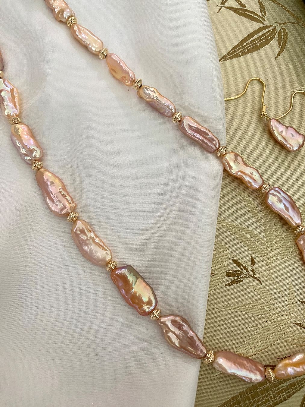 Catenine: Top Glanz Süsswasserperlen Kette mit Ohrringe – Nuovo e nell'imballaggio originale da Sarnen venduto da Yingsperlen4 1