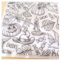 Neuer, grosser Set Motivstempel Herbst / Halloween