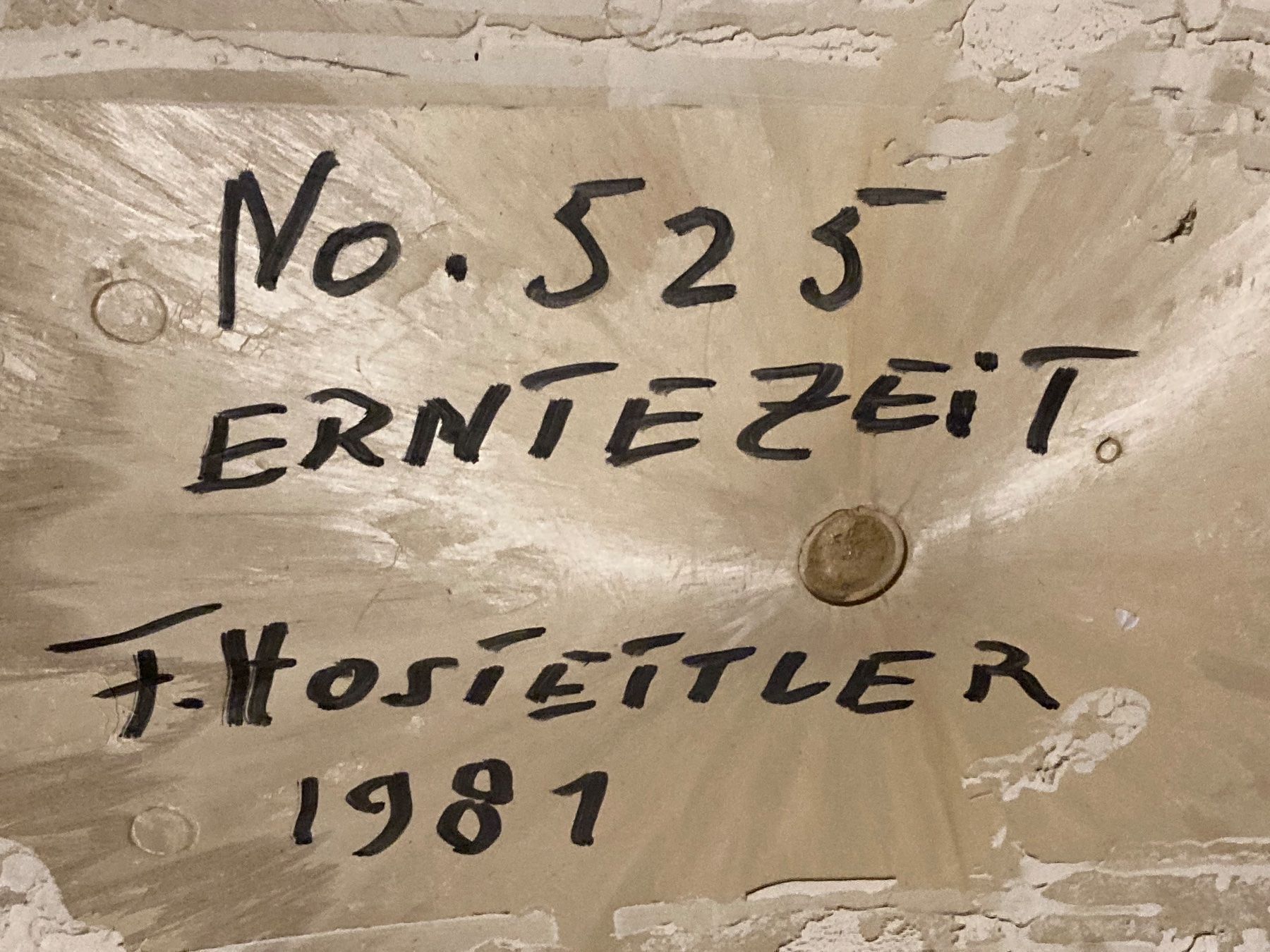 Dipinti: F.H. 81 Landschaftsgemälde monogrammiert, beschriftet – Usato da Hirzel venduto da pjn_d7xp 9