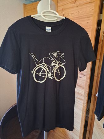 Gildan T-Shirt, Grösse S, cooler Velo-Print