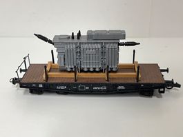 ROCO SNCF  Flachwagen beladen H0 DC