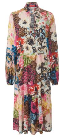 Laura Biagotti Roma Kleid Gr. M langarm farbig Blumen