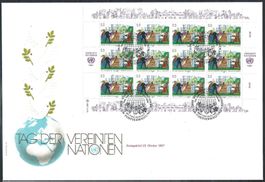 2 Maxibriefe Ver. Nationen Wien 1987