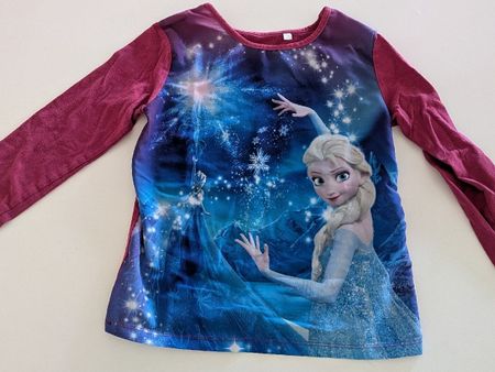 Mädchen Langarmshirt Frozen Elsa Gr 128 C&A