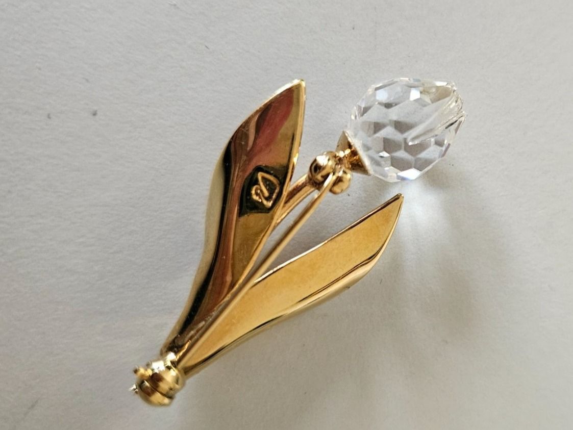 Swarovski Broschen & Nadeln: Swarovski Brosche mit Blume Tulpe Vintage – Gebraucht aus Urdorf von Colina 1