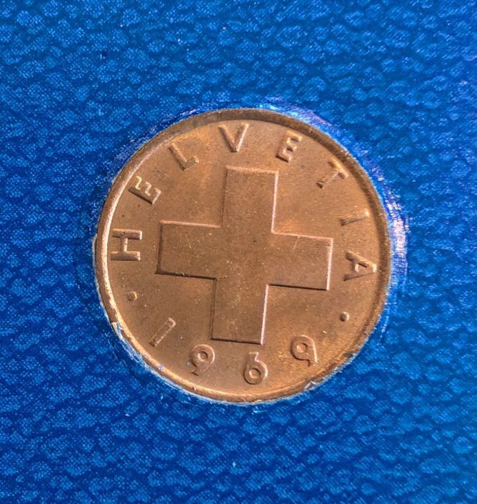 Tutti le monete: 1 Rappen 1969 – Usato da Arch venduto da coinsandmore