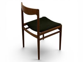 MidCentury Teak Stuhl neu gepolstert